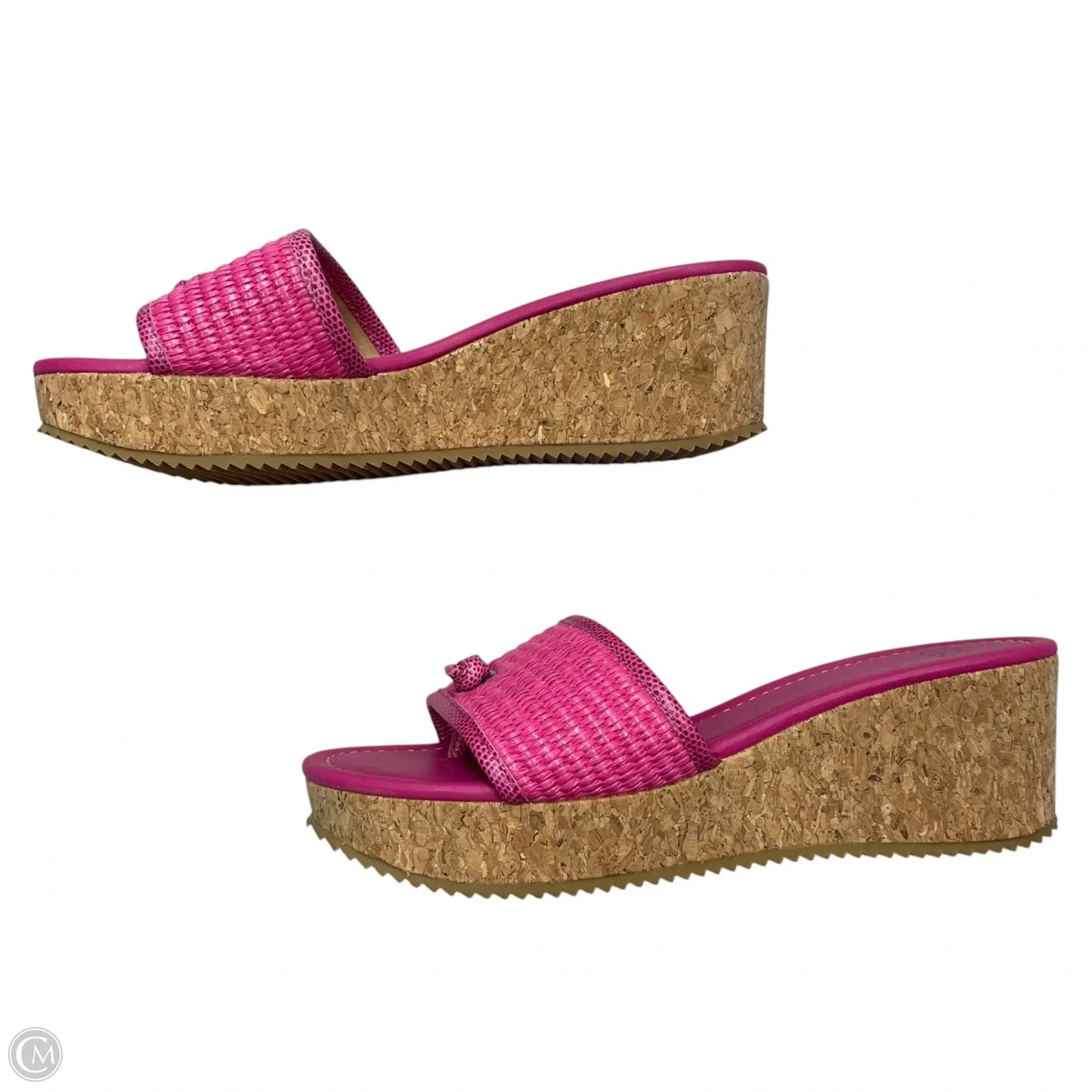 Sandals Heels Wedge By Donald Pliner In Pink, Size: 8.5