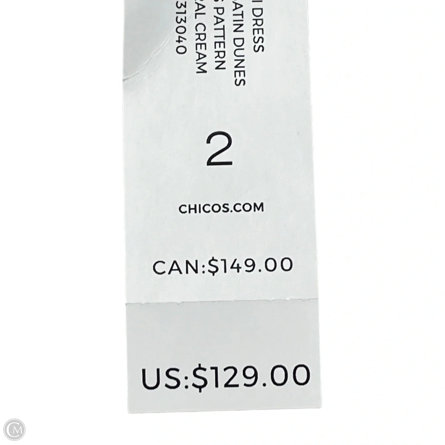 Dress Casual Midi By Chicos In Grey & White, Size: L