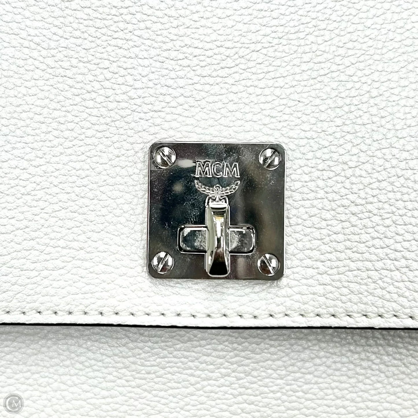 Backpack Luxury Designer By Mcm, Size: Medium