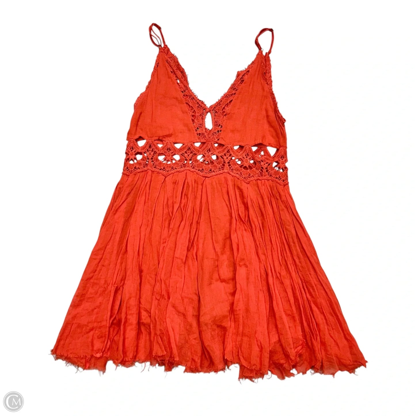 Dress Casual Short By Free People In Orange, Size: Xs