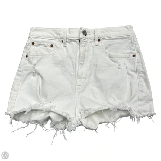 Shorts By Abercrombie And Fitch In White Denim, Size: 2