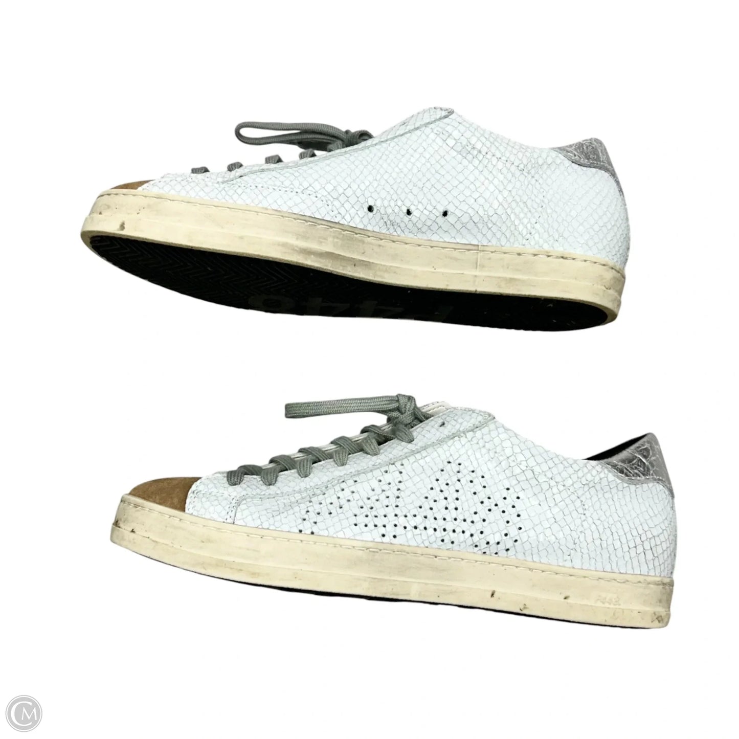 Shoes Sneakers By P448 In Grey & Tan, Size: 7.5