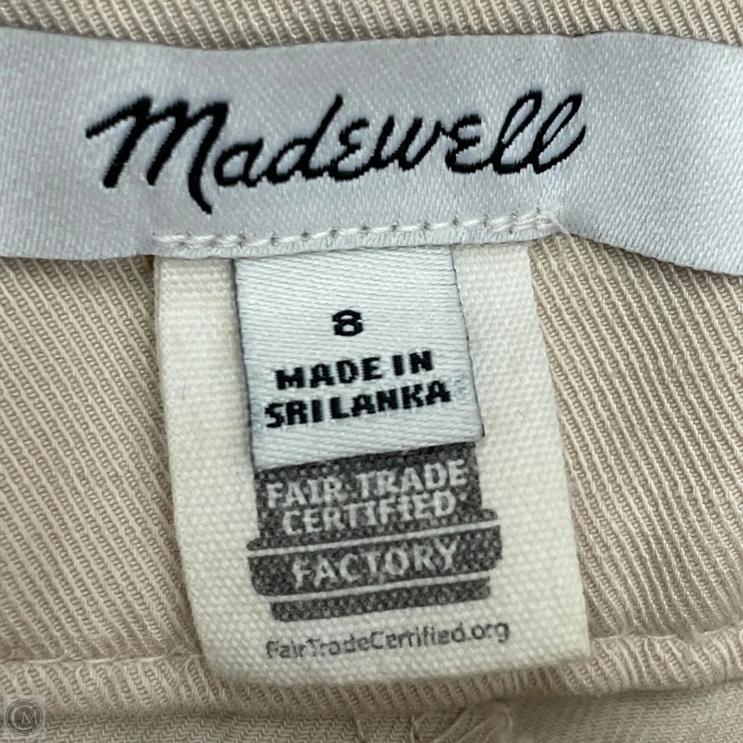 Pants Wide Leg By Madewell In Tan, Size: 8