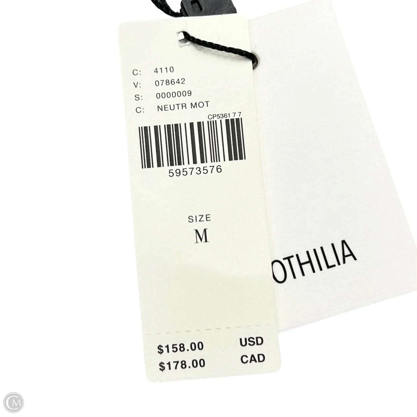 Top Short Sleeve By Anthropologie In Black & Purple, Size: M