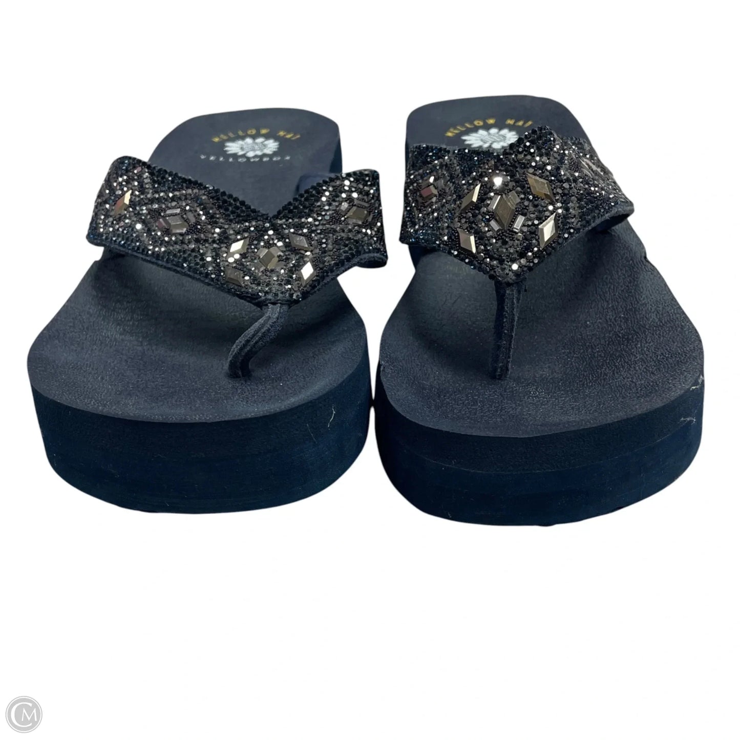 Sandals Flip Flops By Yellow Box In Navy, Size: 7