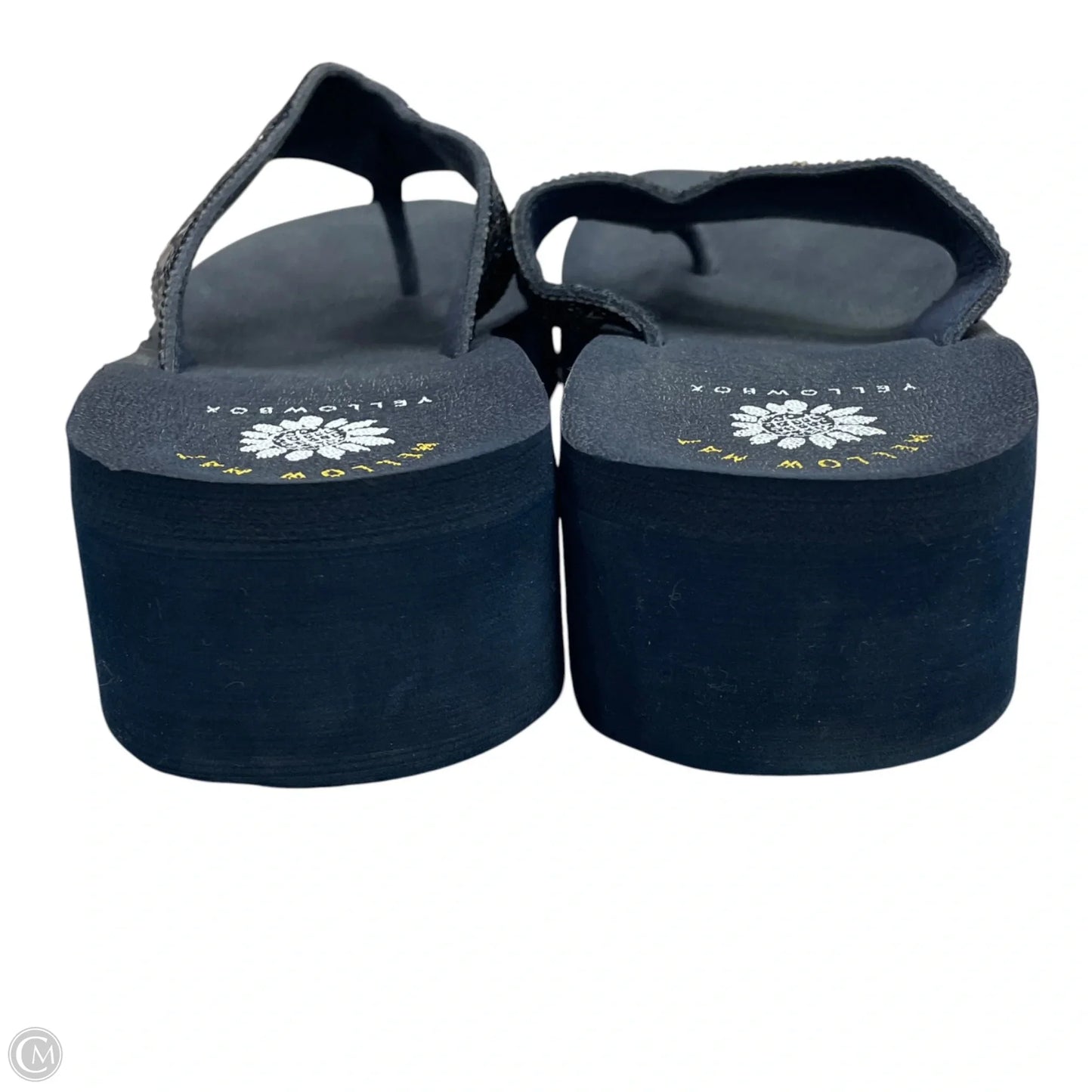 Sandals Flip Flops By Yellow Box In Navy, Size: 7