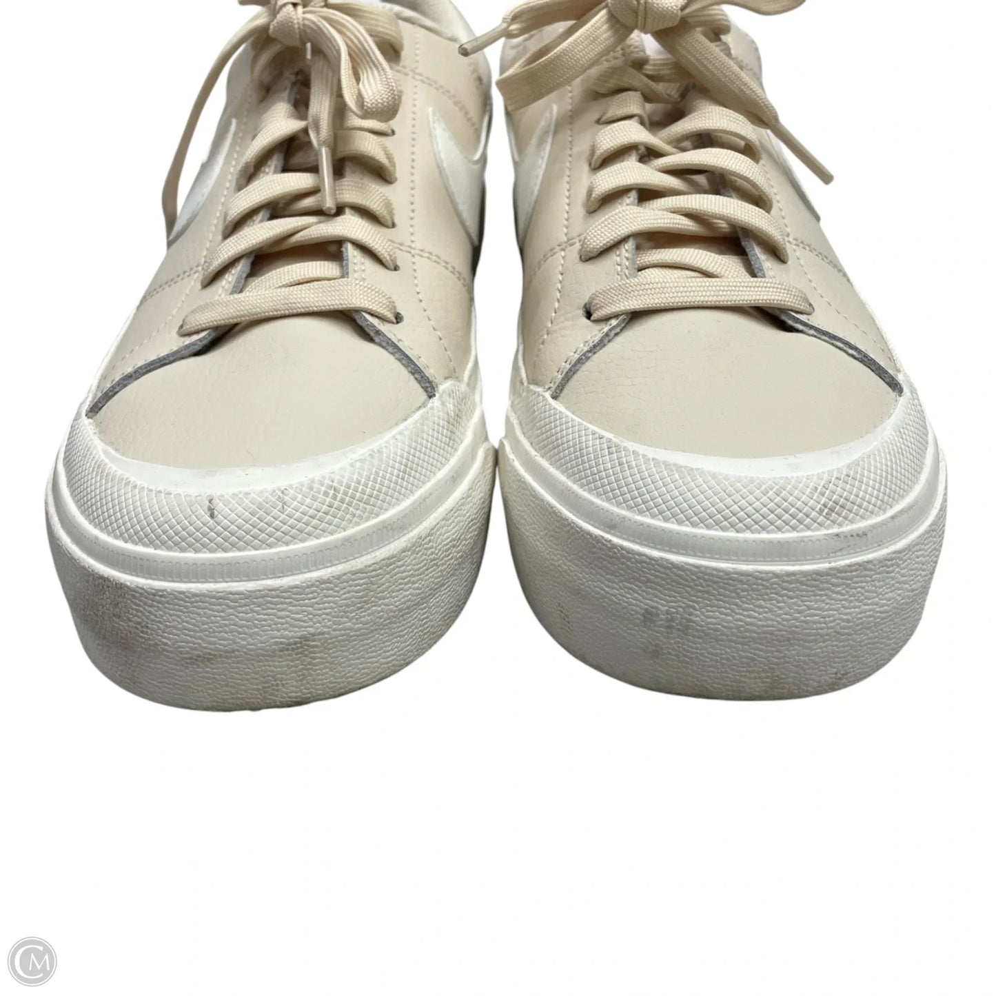 Shoes Sneakers By Nike In Cream, Size: 9