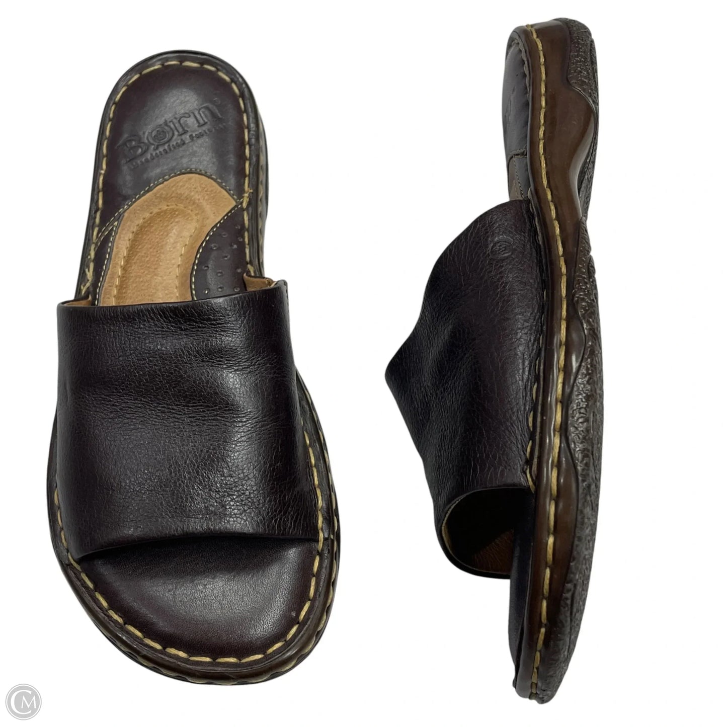 Sandals Flats By Born In Brown, Size: 7