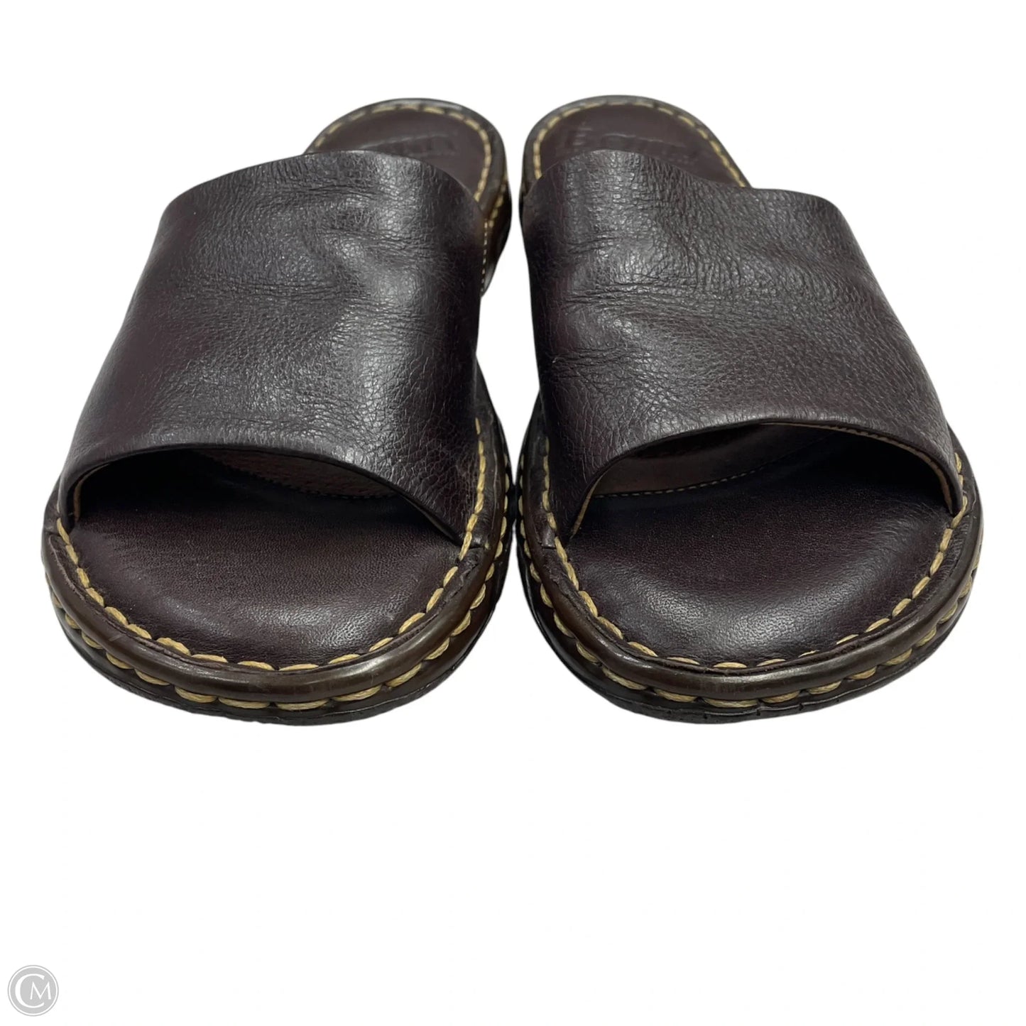 Sandals Flats By Born In Brown, Size: 7