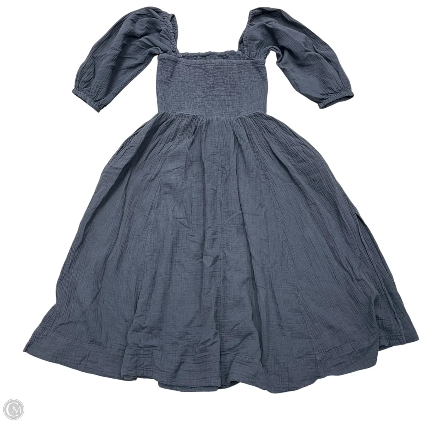 Dress Casual Maxi By Quince In Navy, Size: M