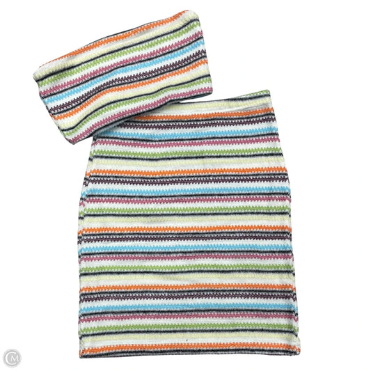 Skirt Set 2pc By Princess Polly In Rainbow Print, Size: Xs
