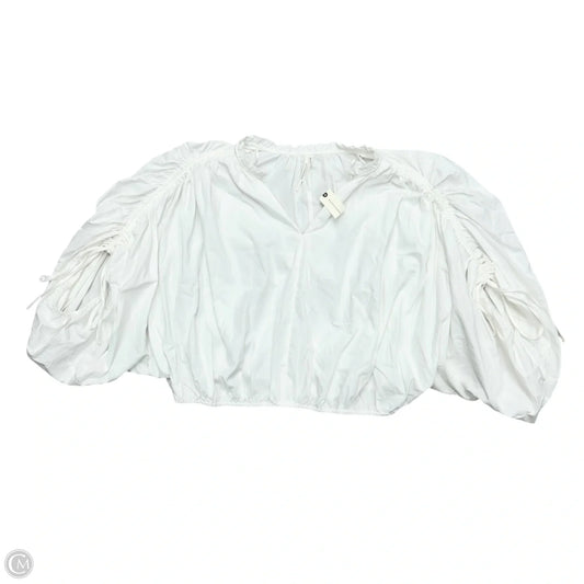 Top Long Sleeve By Anthropologie In White, Size: L