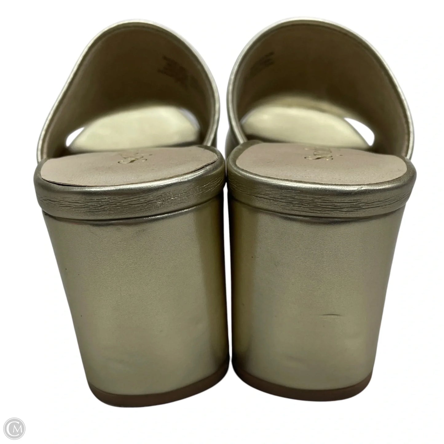 Sandals Heels Block By Seychelles In Gold, Size: 7.5