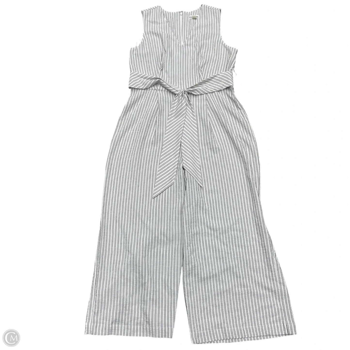 Jumpsuit By Calvin Klein In Striped Pattern, Size: M