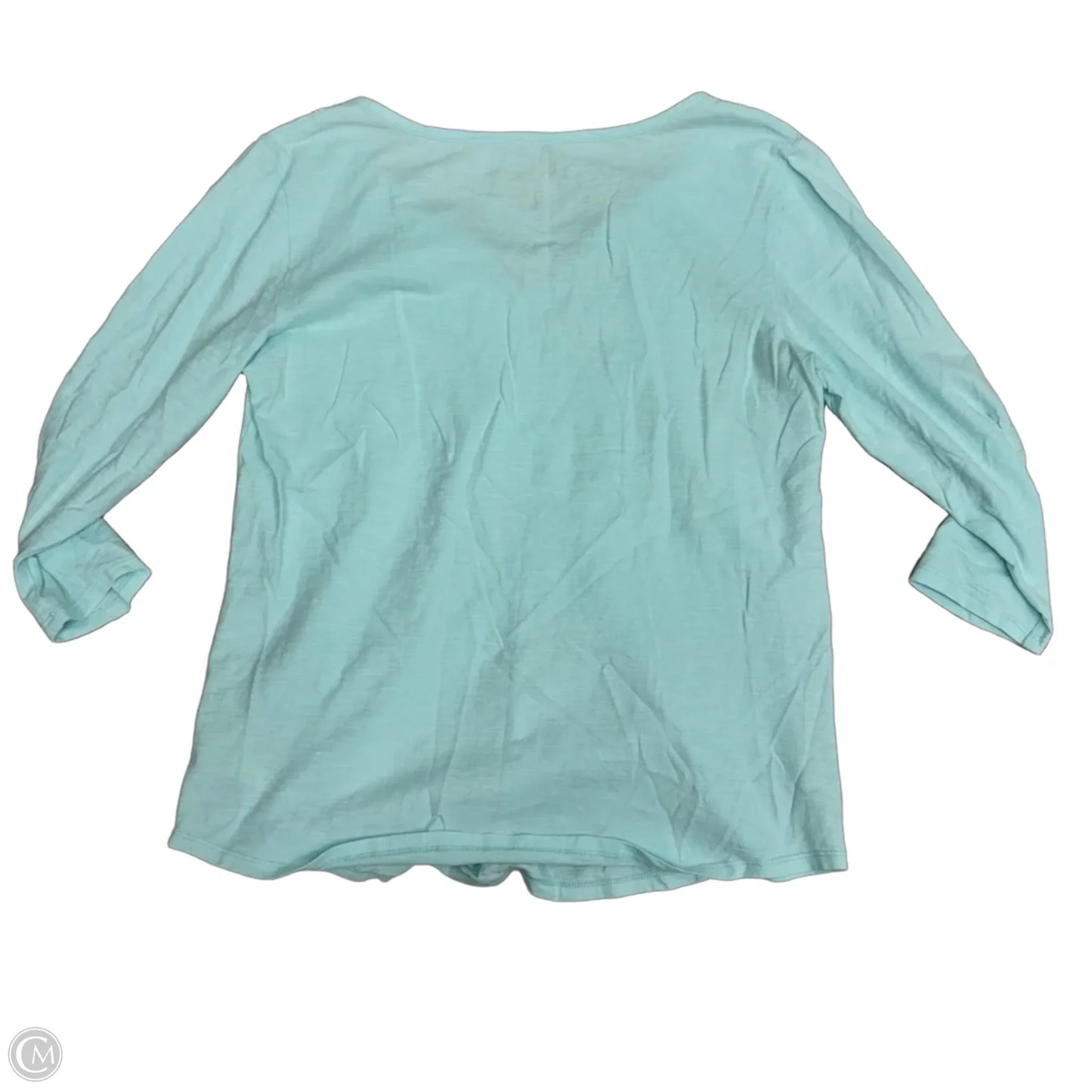 Top Long Sleeve Designer By Lilly Pulitzer In Blue & White, Size: S