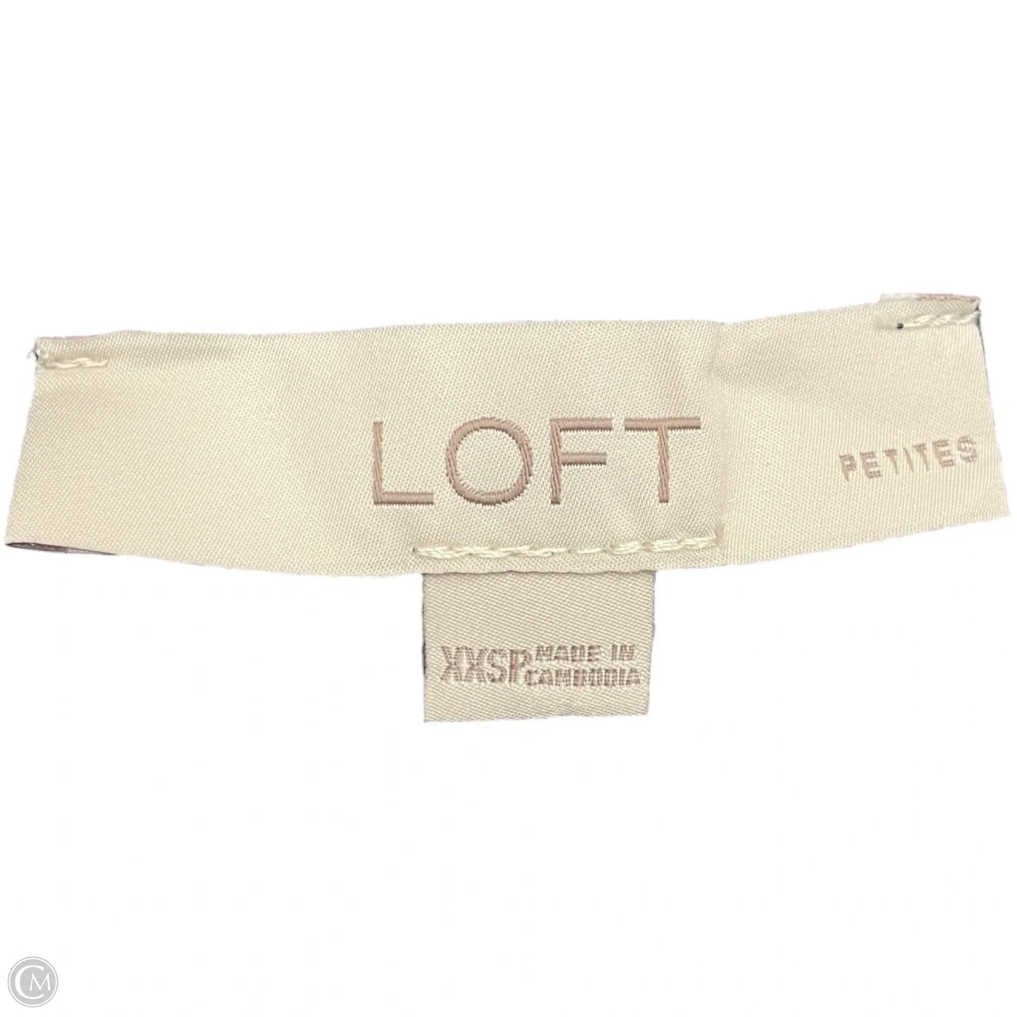 Skirt Set 2pc By Loft In Blue & White, Size: Xxsp
