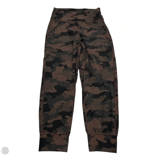 Athletic Pants By Lululemon In Black & Brown, Size: S