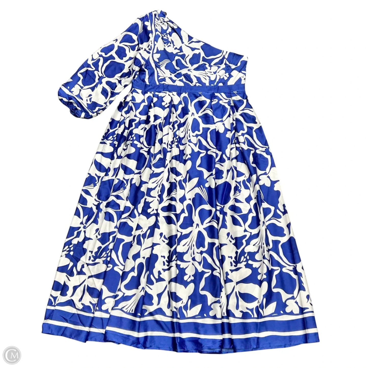 Dress Casual Maxi By Fashion Nova In Blue & White, Size: 3x