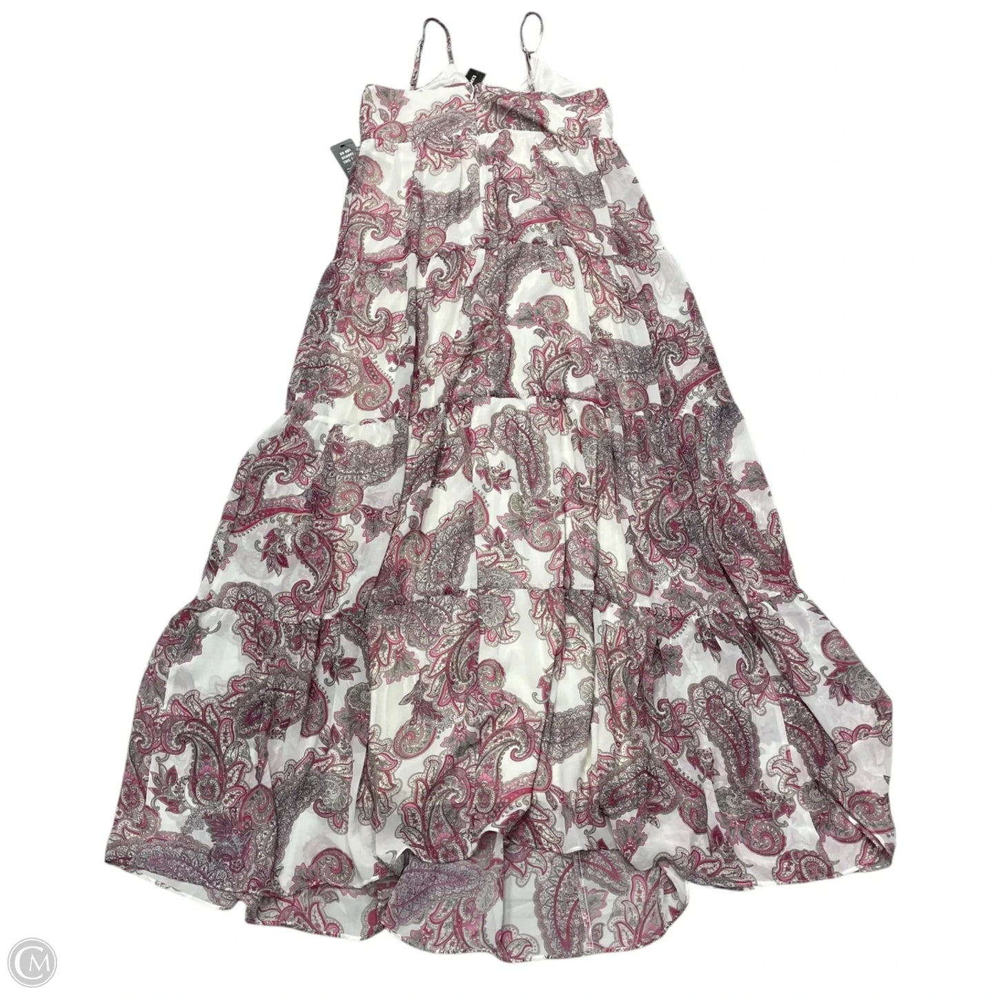 Dress Casual Maxi By Express In Pink & White, Size: S