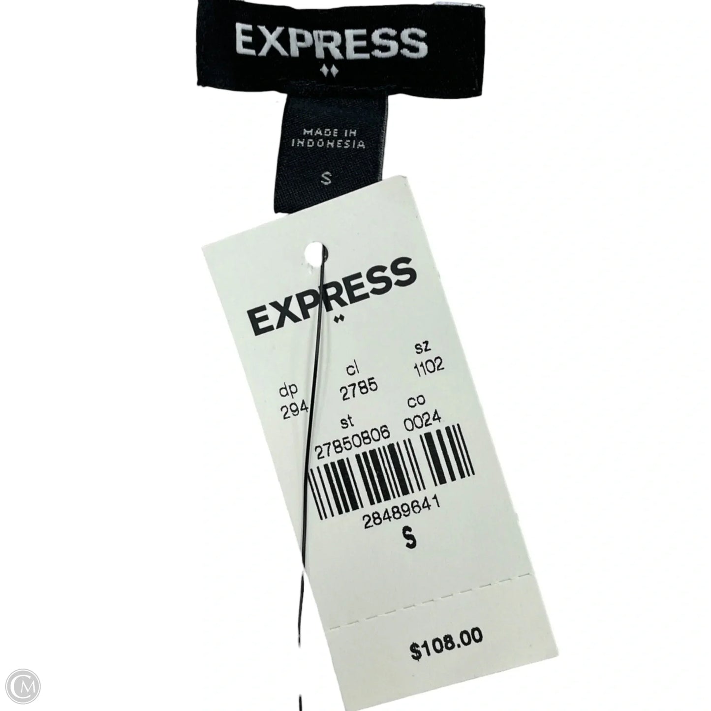 Dress Casual Maxi By Express In Pink & White, Size: S