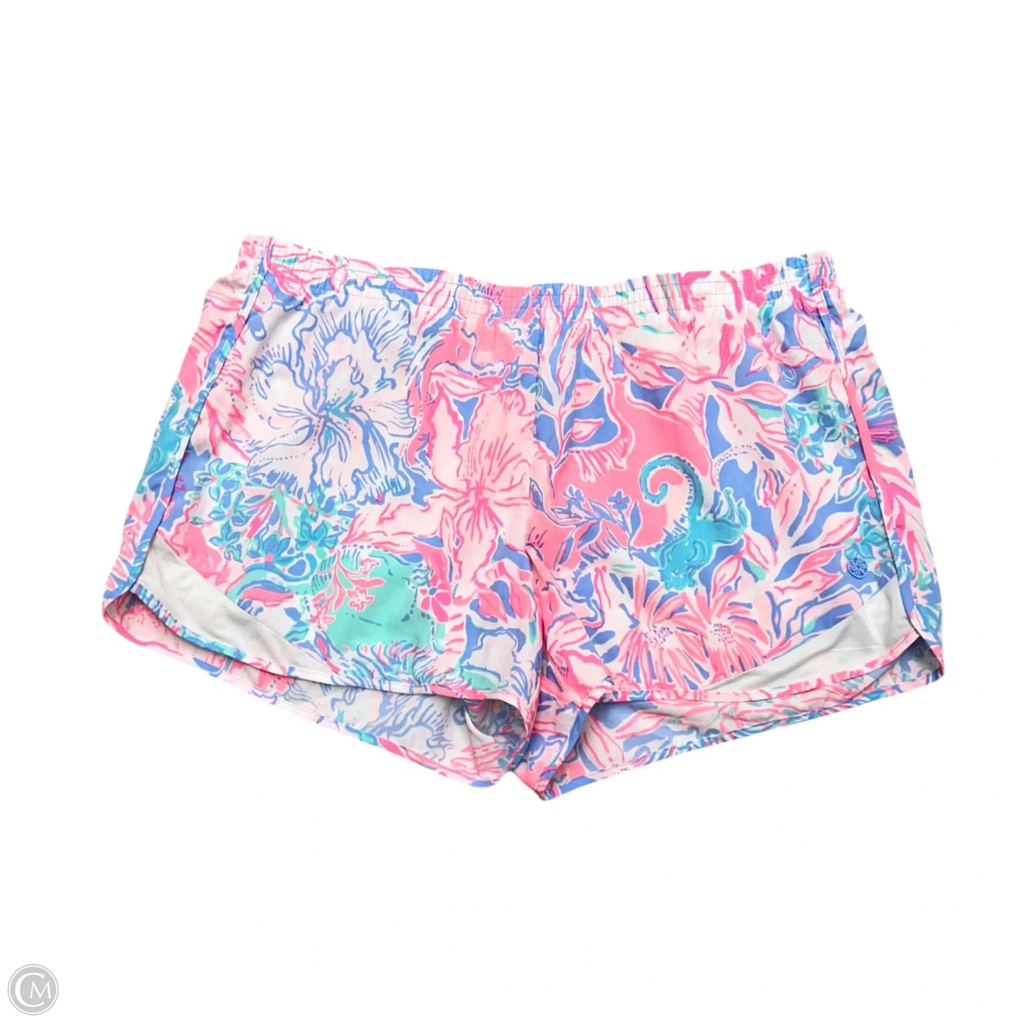 Shorts Designer By Lilly Pulitzer In Pink & Purple, Size: Xl