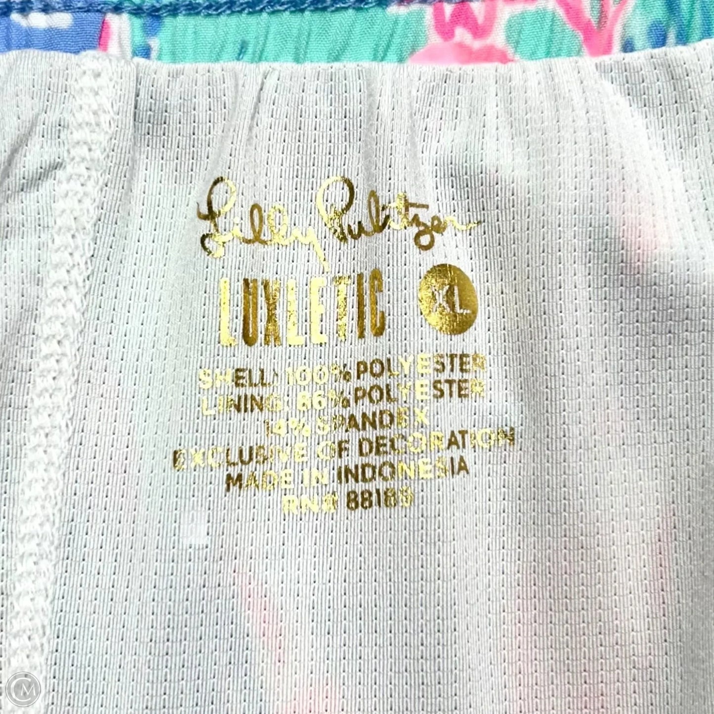 Shorts Designer By Lilly Pulitzer In Pink & Purple, Size: Xl