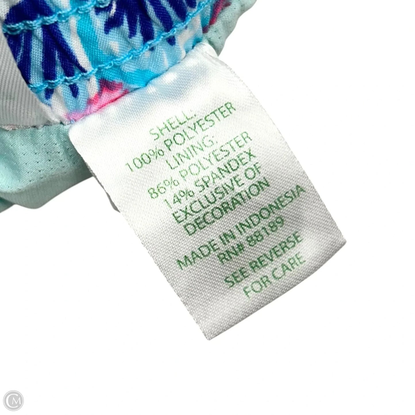 Shorts Designer By Lilly Pulitzer In Blue & Yellow, Size: Xl