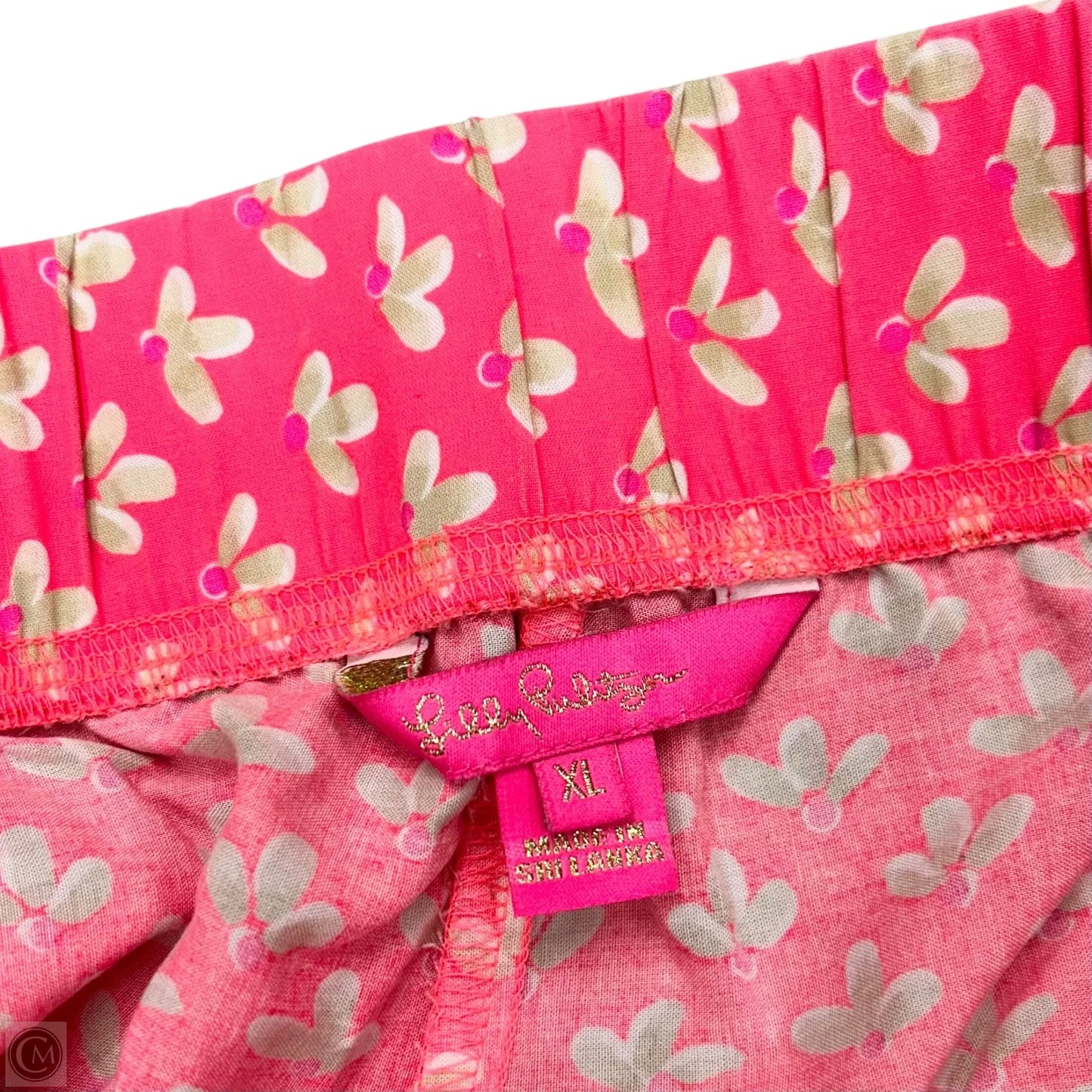 Pants Designer By Lilly Pulitzer In Pink & Tan, Size: Xl