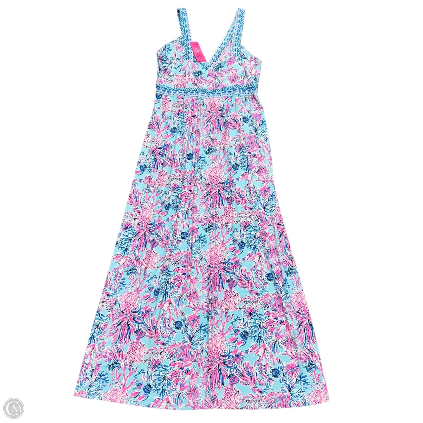 Dress Designer By Lilly Pulitzer In Blue & Pink, Size: L