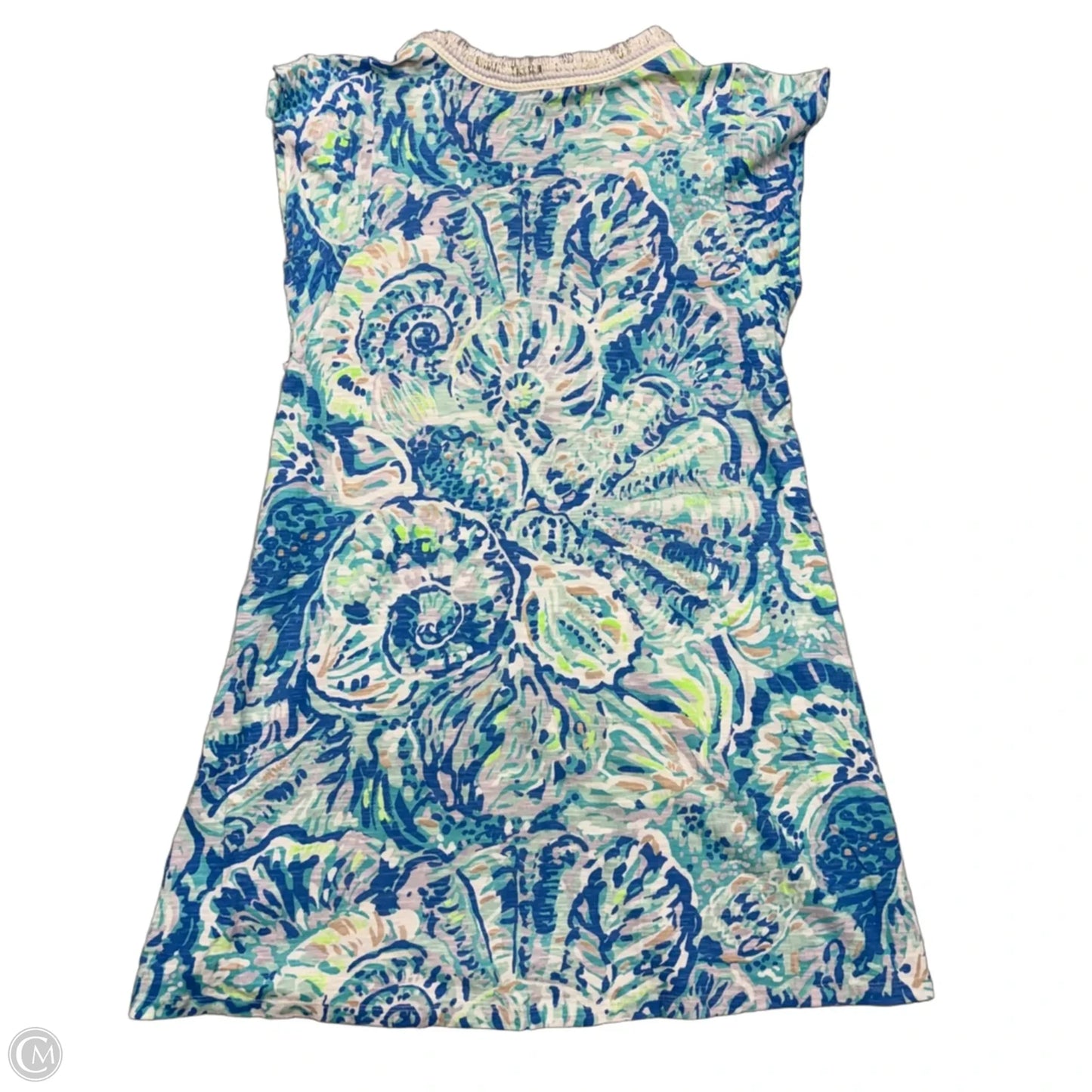Dress Designer By Lilly Pulitzer In Blue & White, Size: M