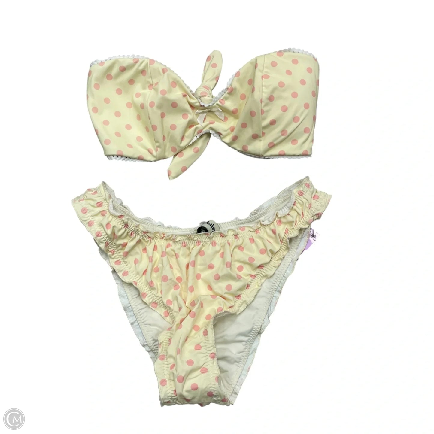 Swimsuit 2pc By Dippin Daisys In Pink & Yellow, Size: Xs
