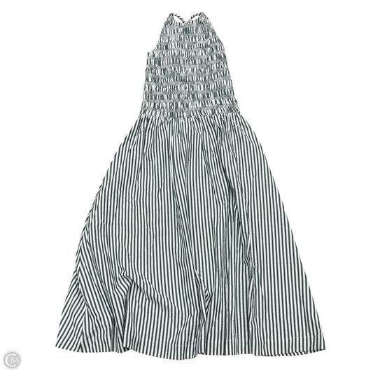 Dress Casual Maxi By Loft In Green & White, Size: S