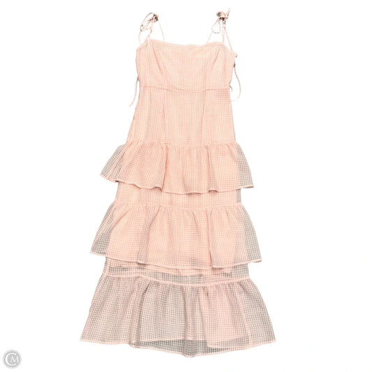 Dress Party Midi By Capulet In Pink & White, Size: Xs