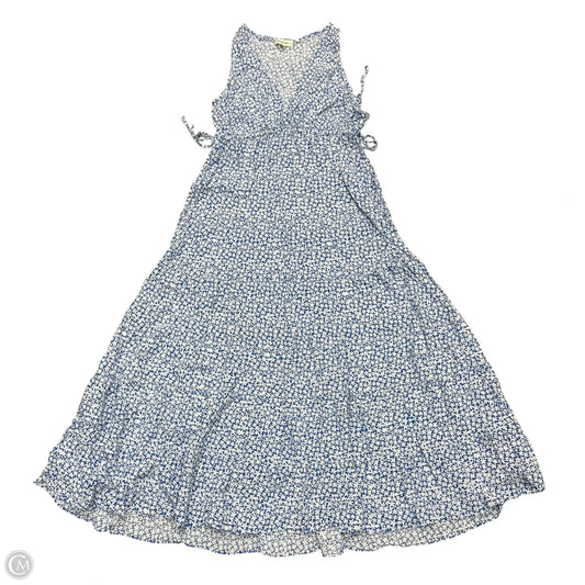Dress Casual Maxi By Max Studio In Blue & White, Size: S
