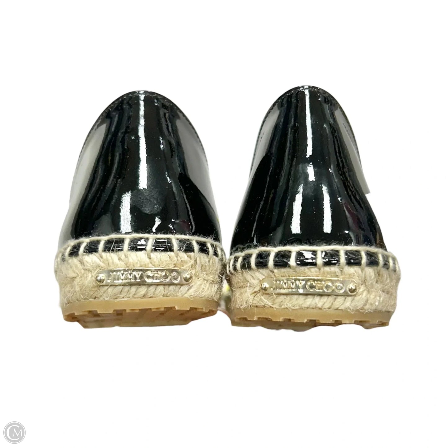 Shoes Luxury Designer By Jimmy Choo In Black & Yellow, Size: 6.5