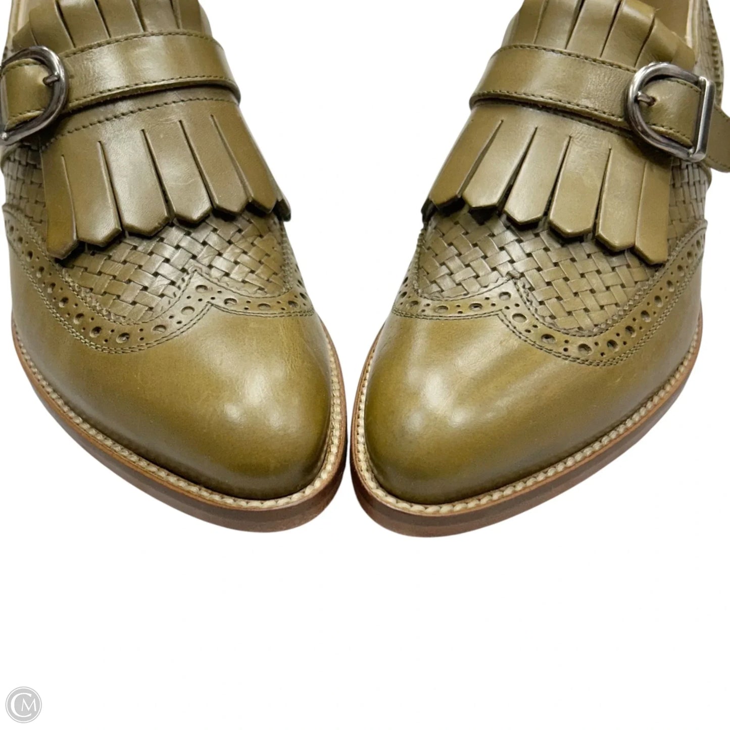 Shoes Flats By Leonardo Principi In Green, Size: 5.5
