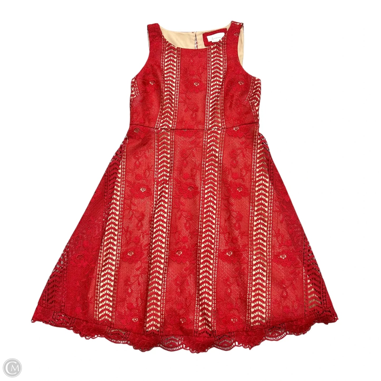 Dress Party Short By Anthropologie In Red, Size: M