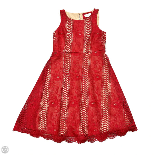 Dress Party Short By Anthropologie In Red, Size: M