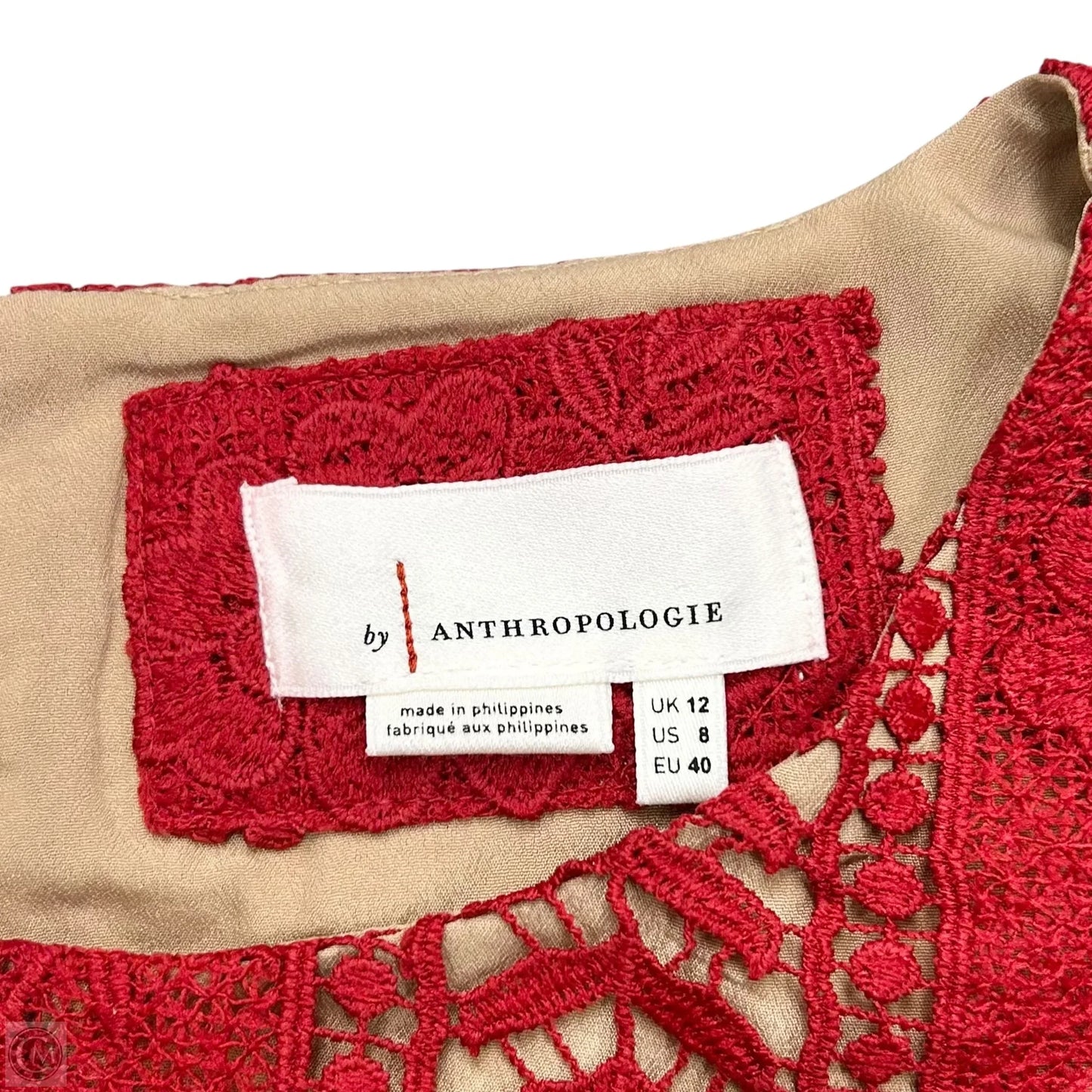 Dress Party Short By Anthropologie In Red, Size: M