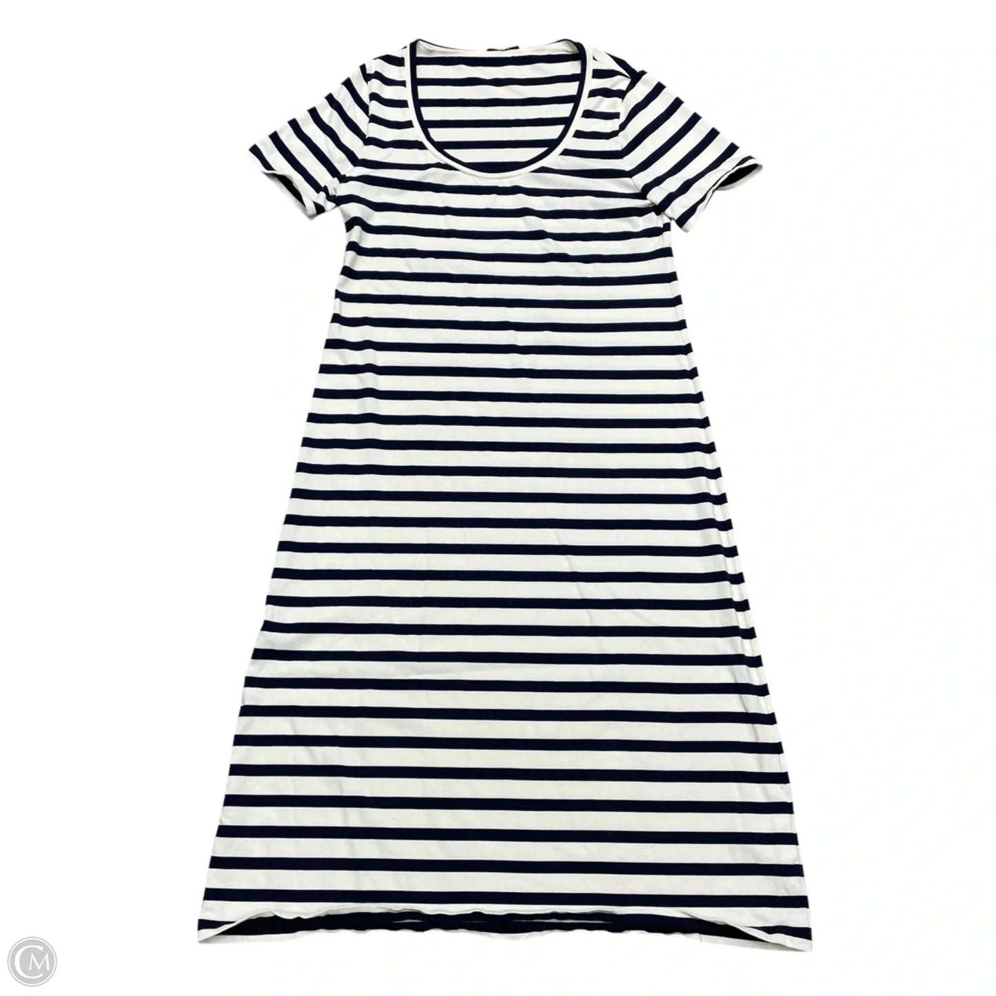 Dress Casual Maxi By J. Crew In Blue & White, Size: L