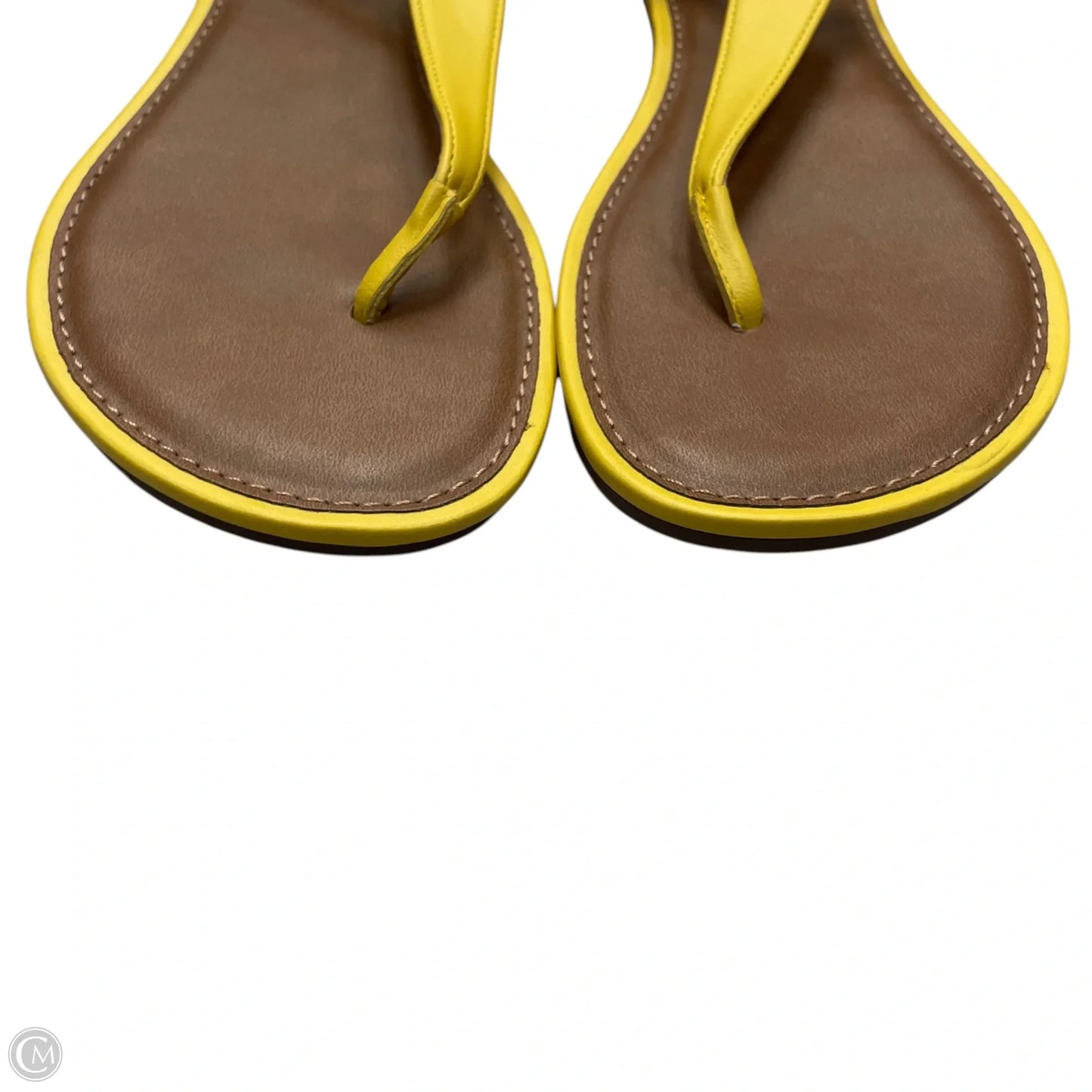 Sandals Flats By Kelly And Katie In Yellow, Size: 7