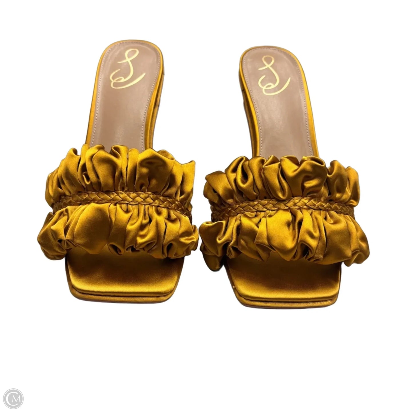 Sandals Heels Kitten By Sam Edelman In Gold, Size: 10