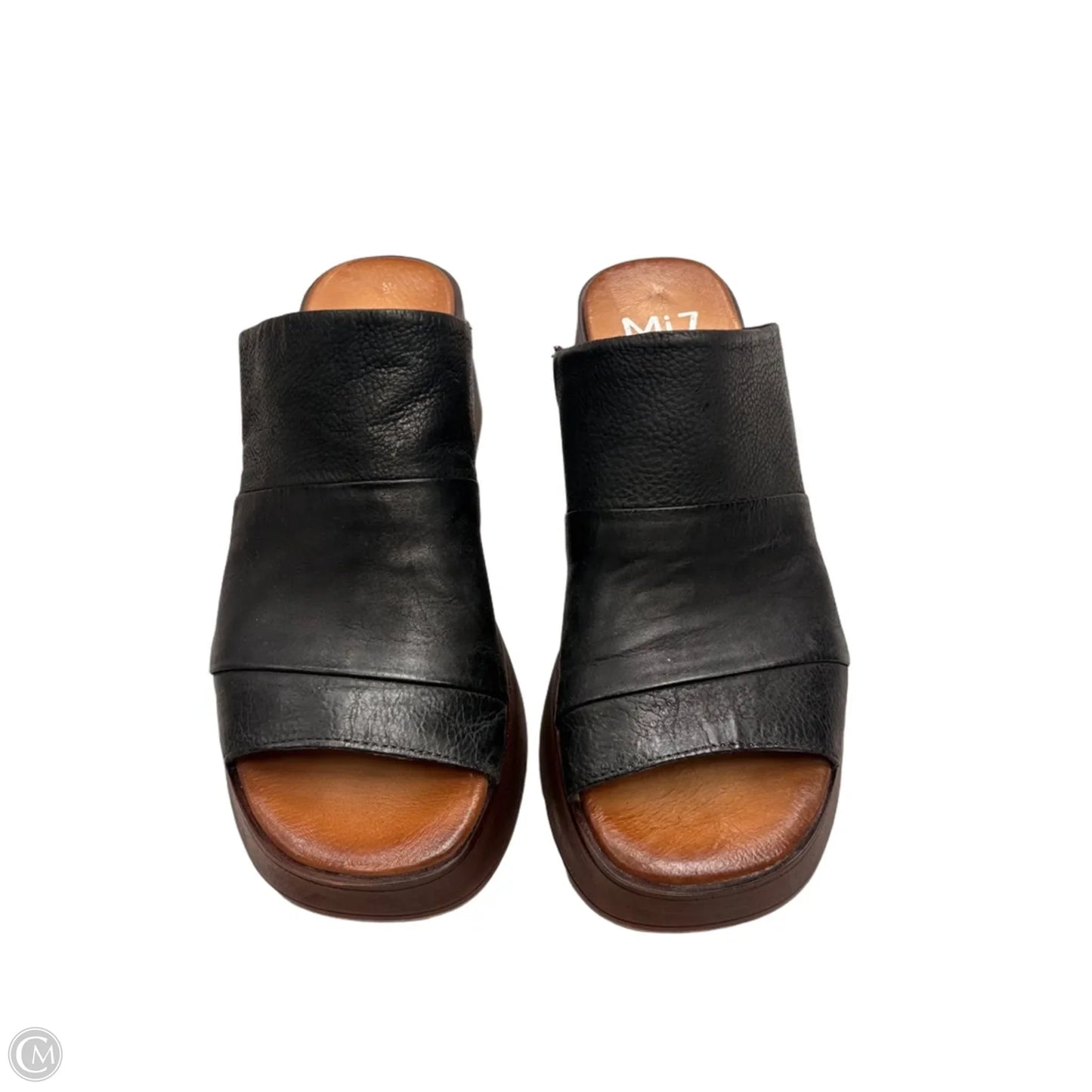 Sandals Heels Platform By Miz Mooz In Black, Size: 9.5