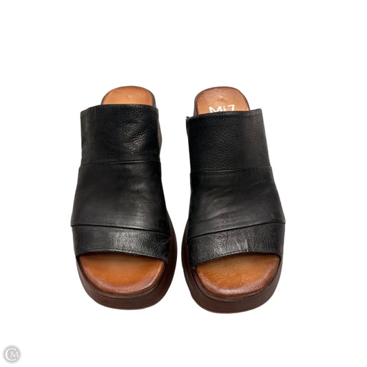 Sandals Heels Platform By Miz Mooz In Black, Size: 9.5