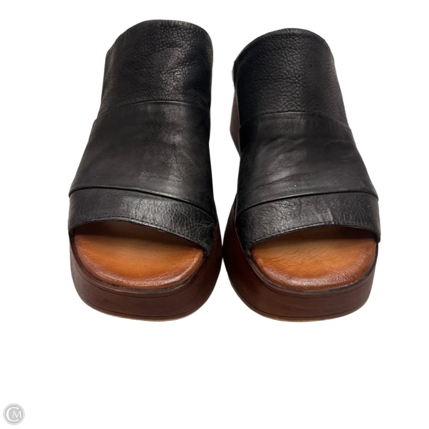Sandals Heels Platform By Miz Mooz In Black, Size: 9.5