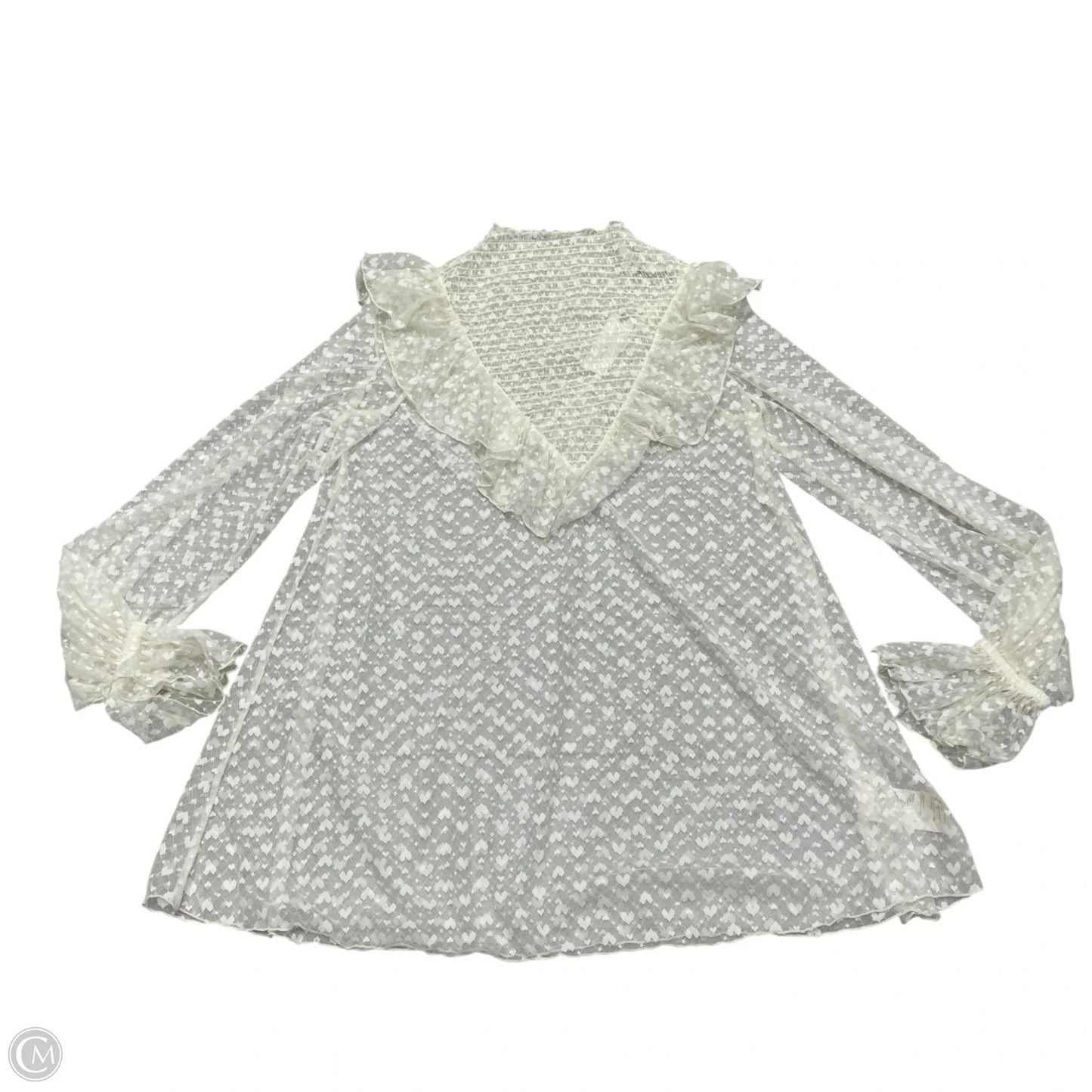 Top Long Sleeve By Maeve In Cream, Size: Xs