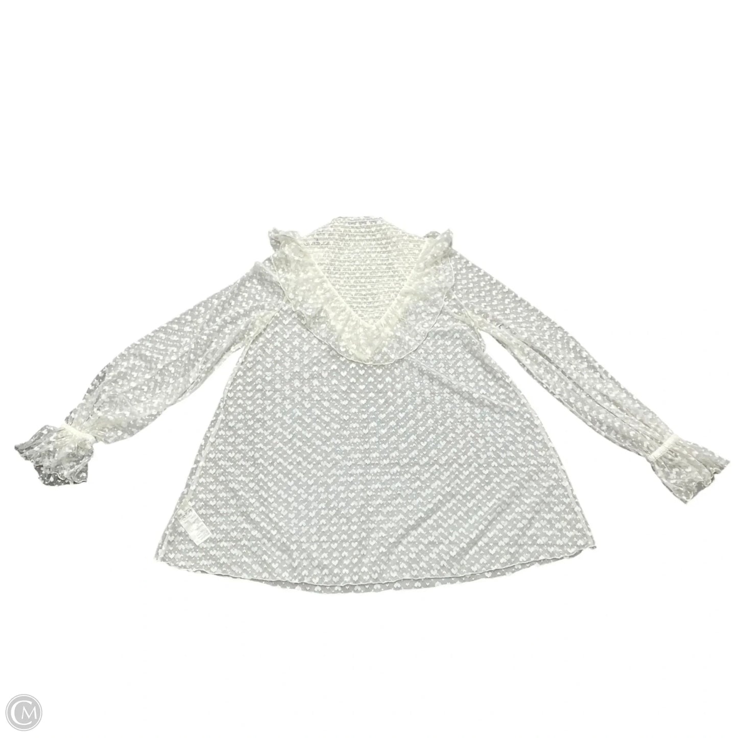 Top Long Sleeve By Maeve In Cream, Size: Xs