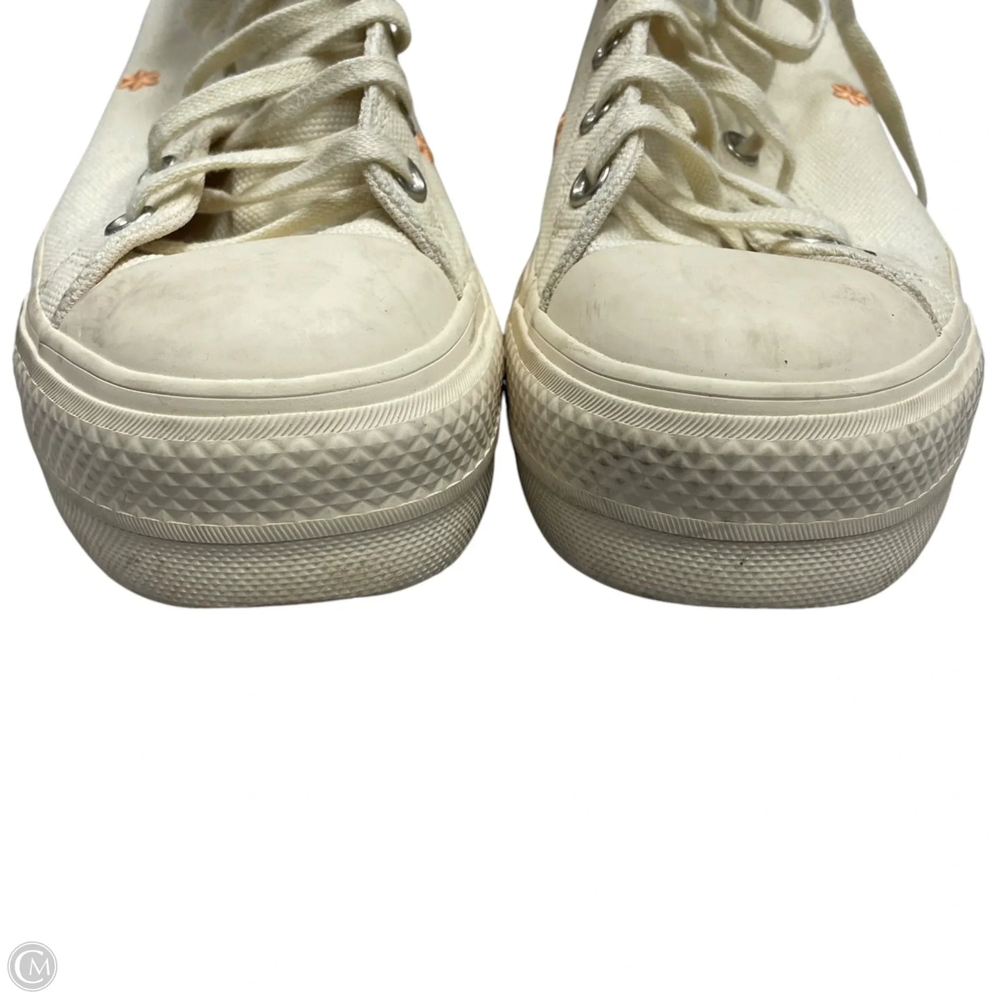 Shoes Sneakers Platform By Converse In Cream, Size: 10