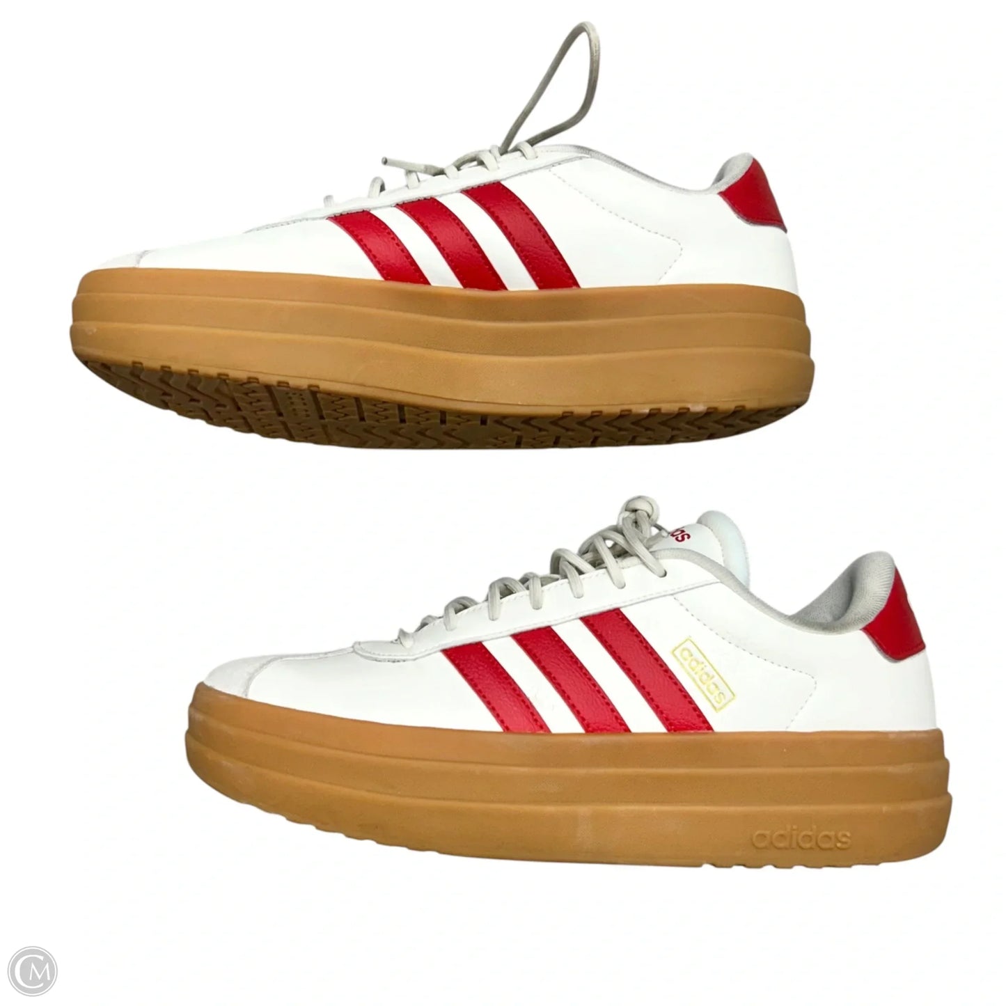 Shoes Sneakers Platform By Adidas In Red & White, Size: 10