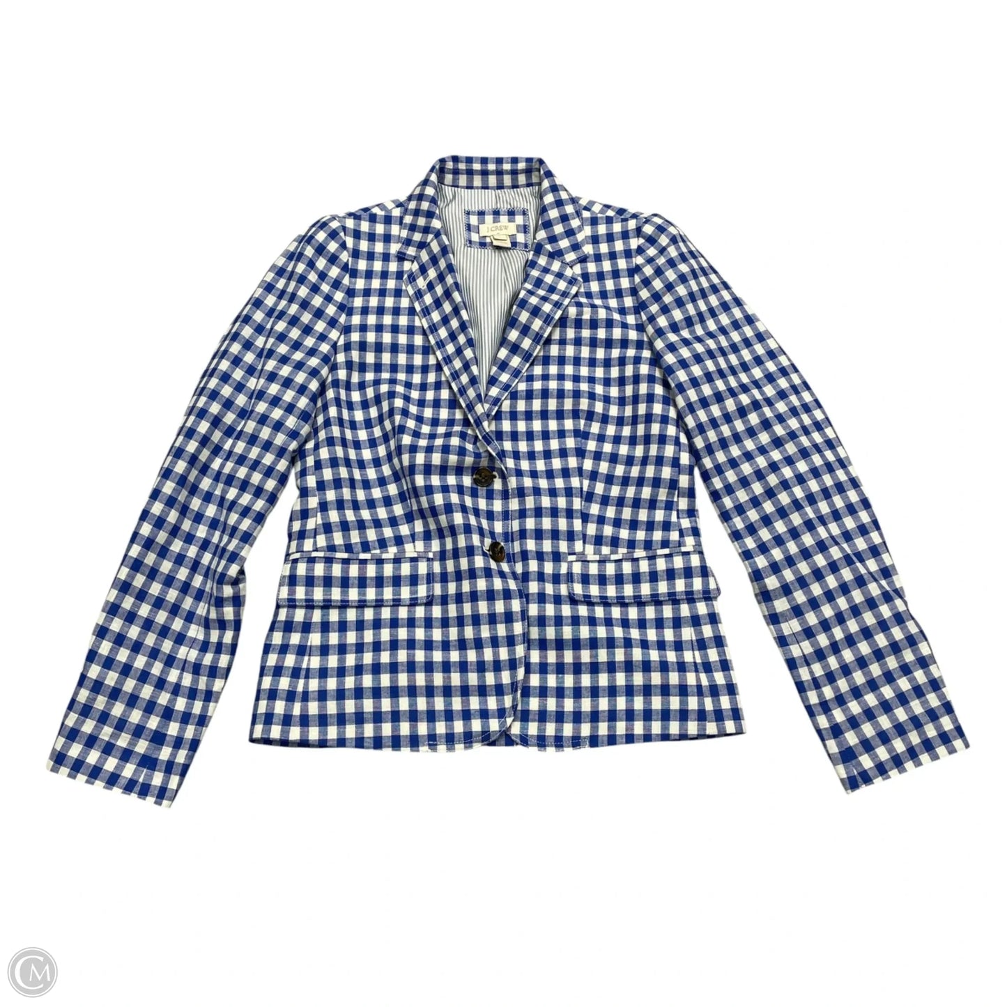 Blazer By J. Crew In Blue & White, Size: S